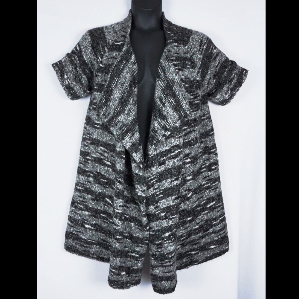 😊 Lane Bryant Striped Wool Blend Duster Sweater